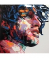 NIELLY, FRANCOISE. (*1960) -"Cheri ", 2020, Sublimation Offsetdruck auf Leinwand.