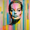 Bild 1 von Hommage Romy Schneider Stripes - Fine Art