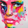 Bild 1 von NIELLY, FRANCOISE. (*1960) -"Axella ", 2020, Sublimation Offsetdruck auf Leinwand.